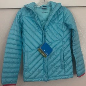 Girls large 14/16 light blue Columbia jacket